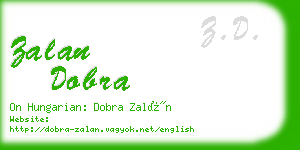 zalan dobra business card